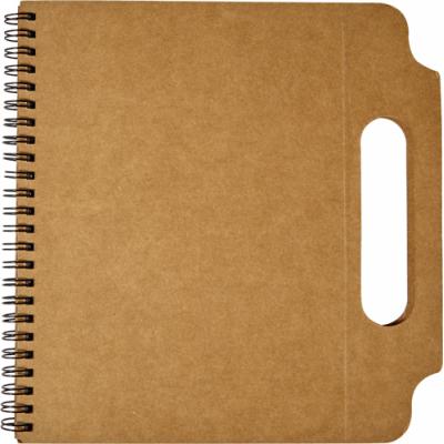 Cardboard notebook...