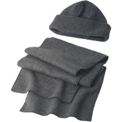 Fleece cap and scarf