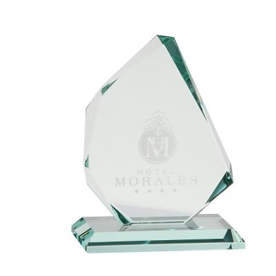 Jade Glass Facetted Ice Peak Award