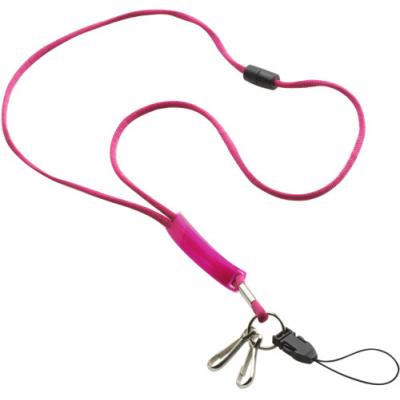 Lanyard with sliding PVC badge