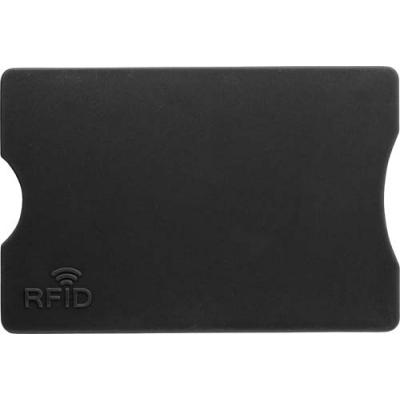 Plastic card holder with RFID protection